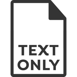 Text Only Icon